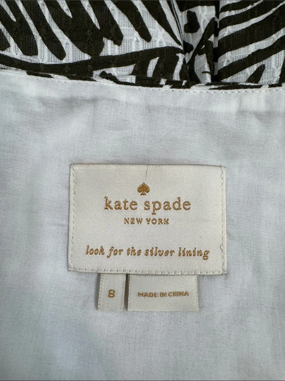 Kate Spade Green Palm Orchid Bow Back Dress